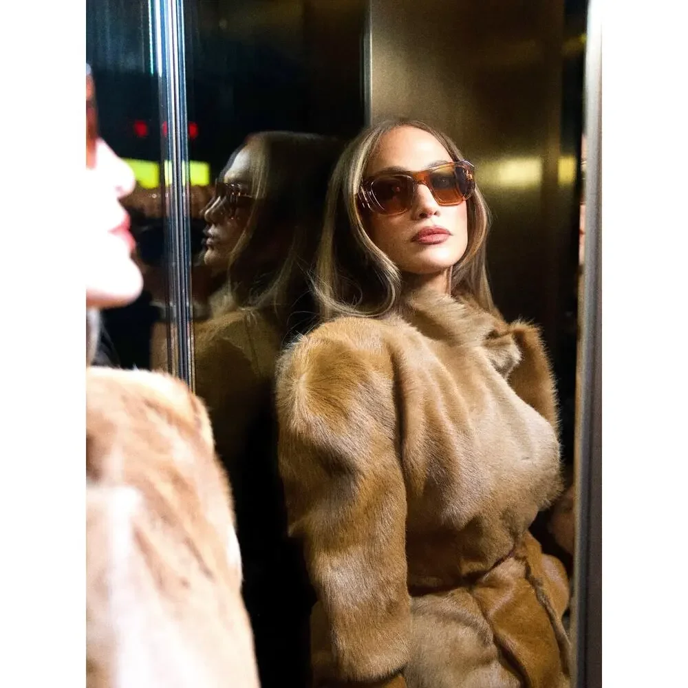 Magda Butrym Hourglass Fur-effect Blazer